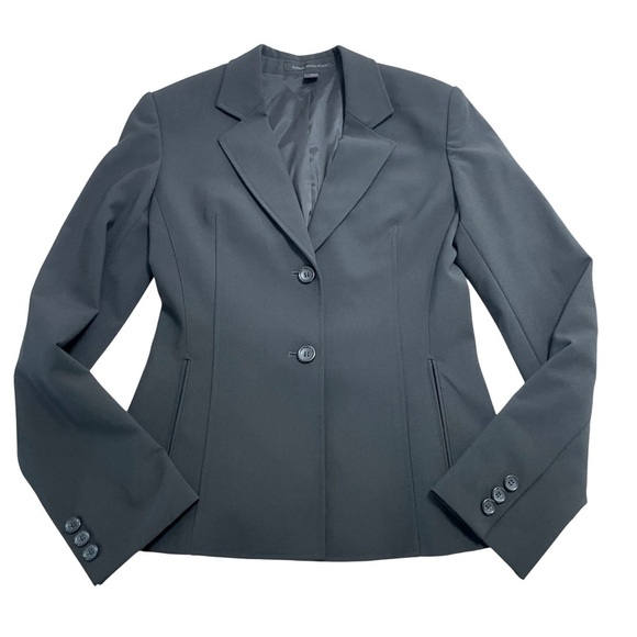 Express Design Studio Black Two-Button Blazer Size 2 – Tailored Fit, Fully Lined - Picture 7 of 13